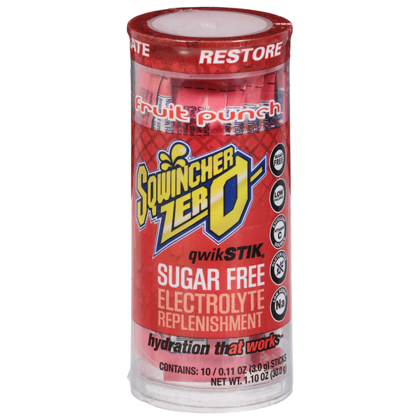 Sqwincher Zero Electrolyte Replenishment - Sugar Free Fruit Punch