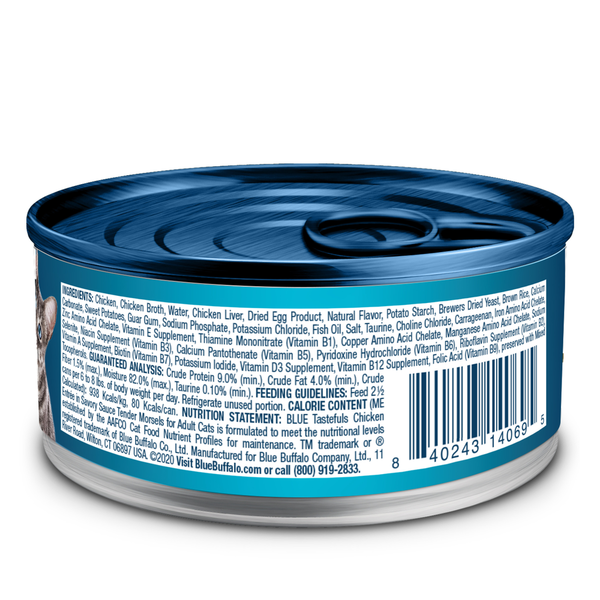 Blue Buffalo Tastefuls Comida Húmeda Natural para Gatos Adultos - Entrée de Pollo