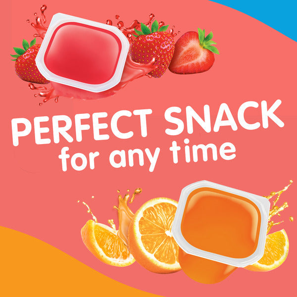 Snack Pack Zero Sugar Gelées Juteuses Fraise et Orange