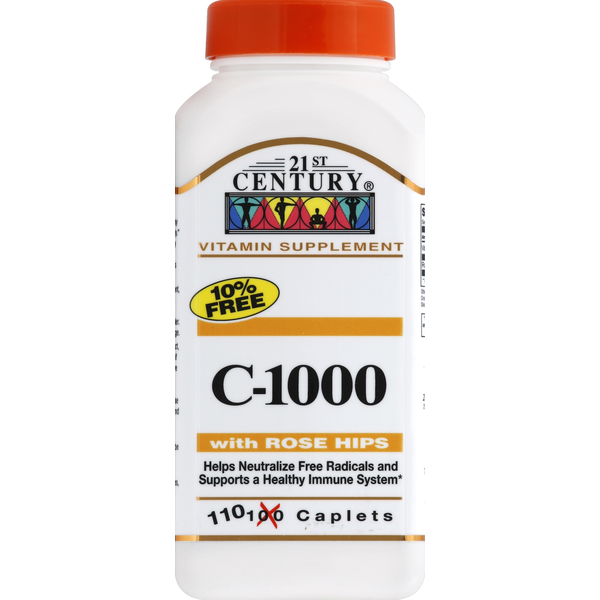 21ST Century Vitamin C-1000 with Rose Hips Caplets