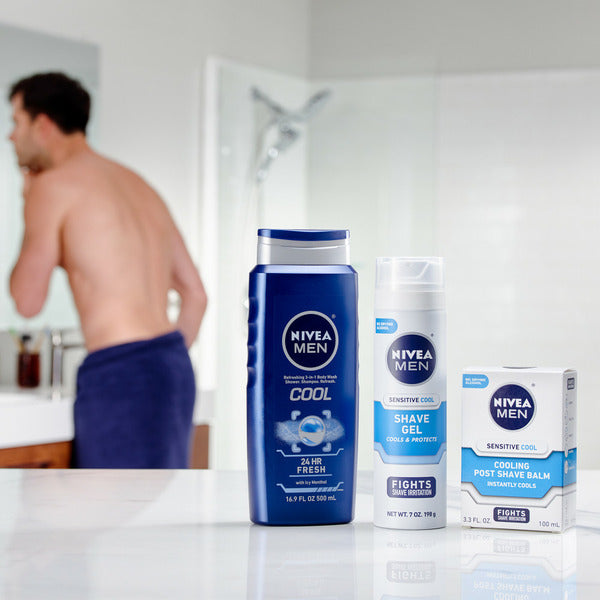 NIVEA Men Cool 3-in-1 Body Wash with Menthol & Yuzu