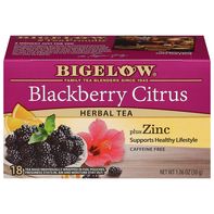 Bigelow Blackberry Citrus Herbal Tea with Zinc
