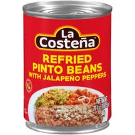 Haricots Pinto Refrits La Costeña avec Poivrons Jalapeño