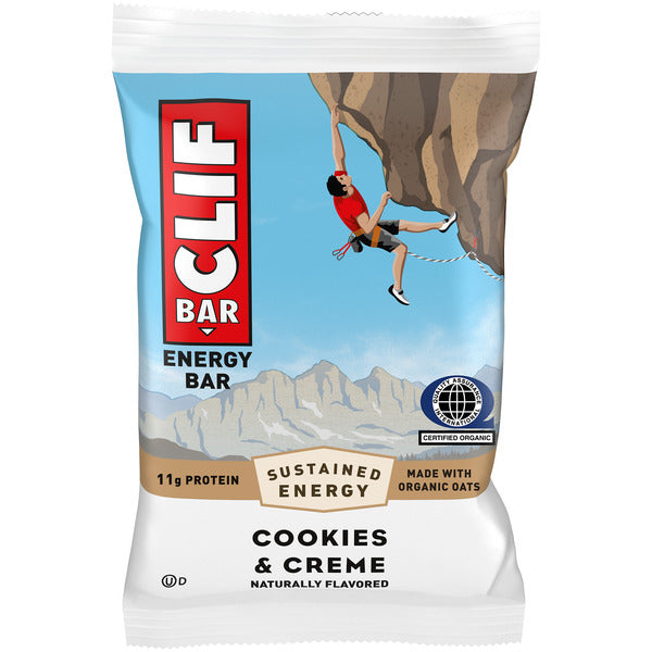 Barres énergétiques protéinées CLIF BAR, Cookies & Creme, Non-OGM 2,4 oz