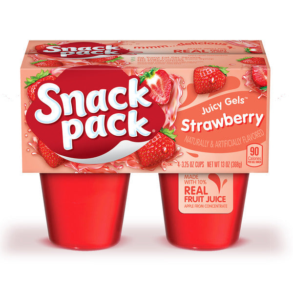 Snack Pack Gels Juteux Saveur Fraise