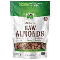 NOW Real Food Raw Unsalted Almonds