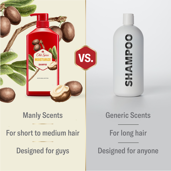Old Spice Moisturize with Shea Butter Shampoo for Men