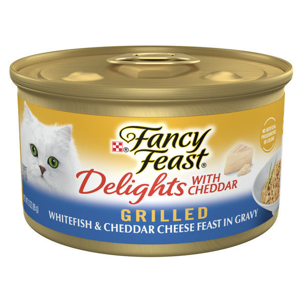 Purina Fancy Feast Gravy Wet Cat Food - Grilled Whitefish & Cheddar Cheese