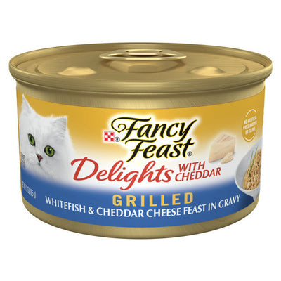 Purina Fancy Feast Gravy Wet Cat Food - Grilled Whitefish & Cheddar Cheese