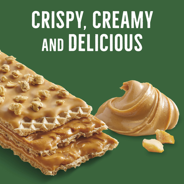 Barras de Wafle Cremosas y Crujientes de Mantequilla de Maní Nature Valley