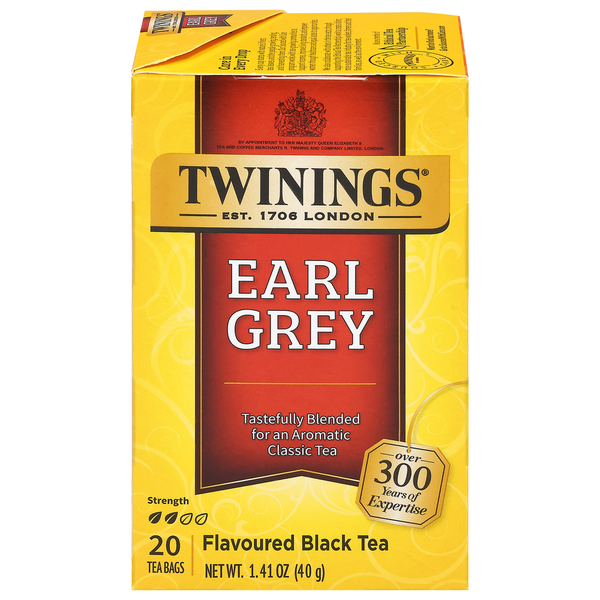 Sachets de thé noir Earl Grey Twinings