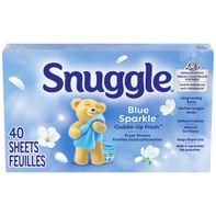 Feuilles de séchage adoucissantes Snuggle - Éclat bleu