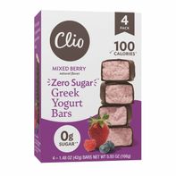 Clio Zero Sugar Mixed Berry Greek Yogurt Bars