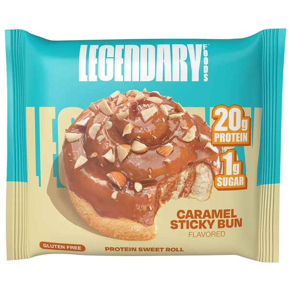Roulé Sucré Protéiné Legendary Foods - Saveur Brioches Collantes au Caramel