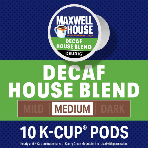 Maxwell House Decaf House Blend Medium Roast K-Cup Coffee Pods