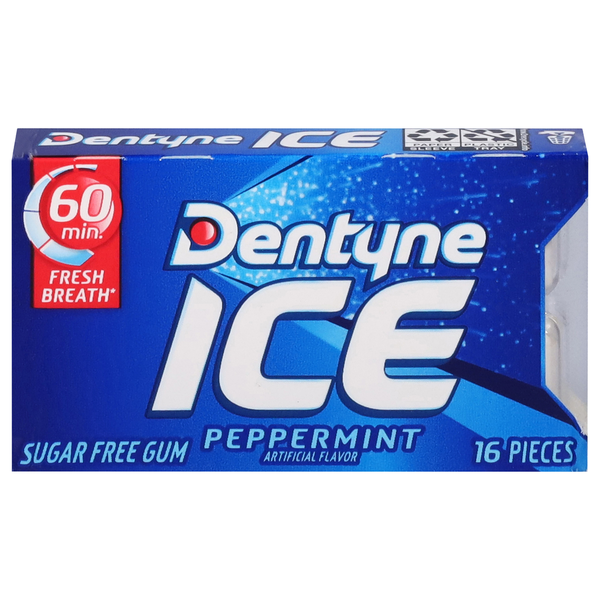Gomme à mâcher Dentyne sans sucre goût menthe poivrée