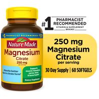 Nature Made Citrato de Magnesio 250 mg Softgels