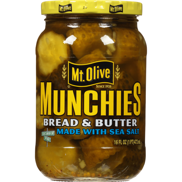 Cornichons sucrés et acidulés Mt. Olive Munchie