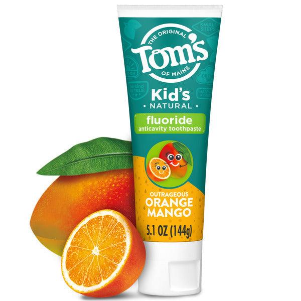 Pâte dentifrice naturelle au fluor Tom's of Maine - Orange Mangue Étonnante