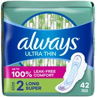 Always Ultra Thin Long Super Pads with Flexi-Wings