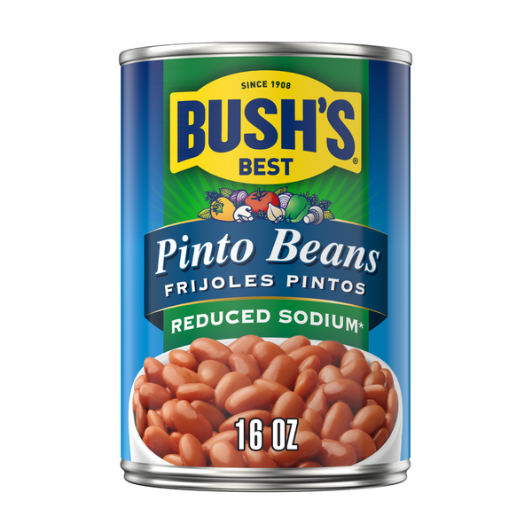 Haricots Pinto à faible teneur en sodium de Bush