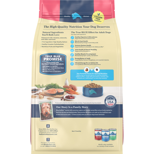 Blue Buffalo Nourriture pour chiens au saumon et au riz brun