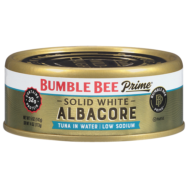 Bumble Bee Prime Fillet Très Faible Teneur en Sodium Thon Blanc Solide