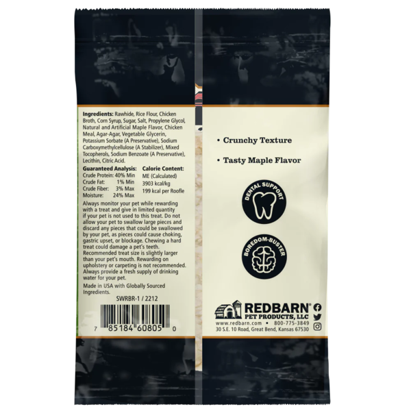 Redbarn Roofle Maple Flavor Dog Treats