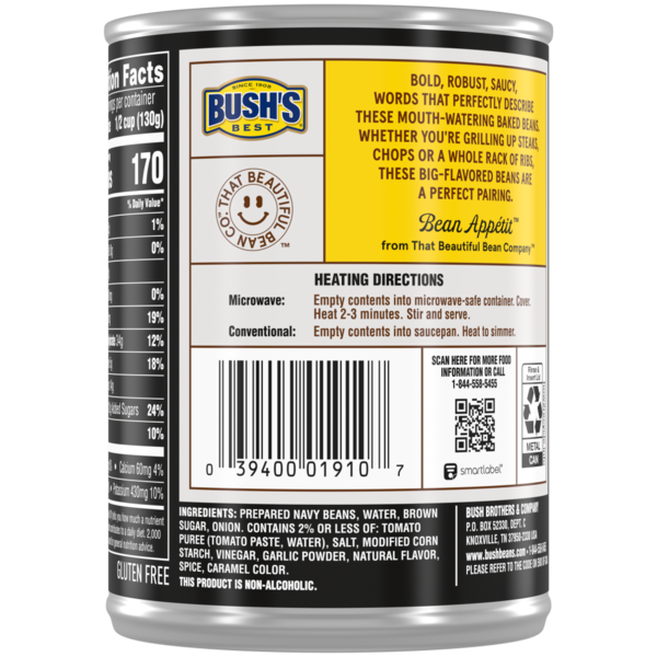 Frijoles Grillados Bourbon y Azúcar Moreno de Bush's Best