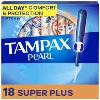 TAMPAX Pearl Tampons con Braid LeakGuard, Super Plus