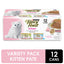 Purina Fancy Feast Pâté humide pour chaton sans céréales - Pack de variétés