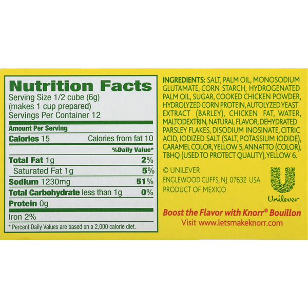 Knorr Extra Large Chicken Flavor Bouillon Cubes