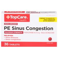 TopCare PE Sinus Congestion Relief - Non-Drowsy Formula