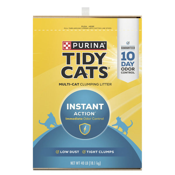 Purina Tidy Cats Litière Agglomérante pour Chats - Action Instantanée pour Maisons avec Plusieurs Ch