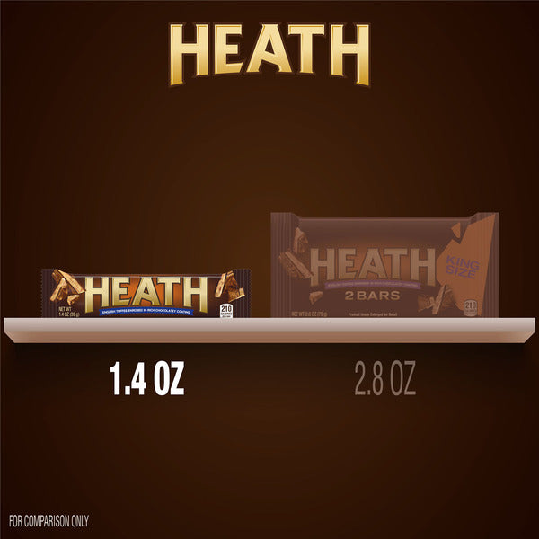 Barre de chocolat au caramel anglais HEATH, 1,4 oz