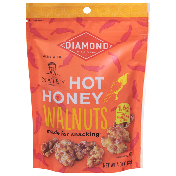 Diamond Walnuts with Hot Honey