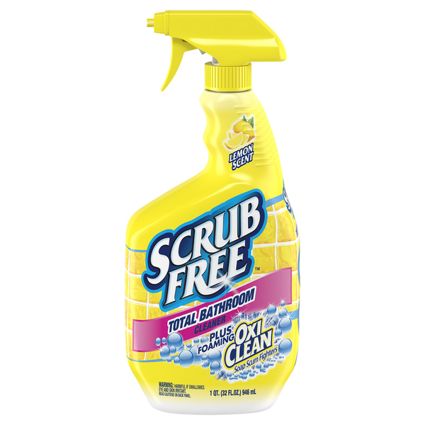 Scrub Free Plus Foaming Oxi Clean Lemon Scent Bathroom Cleaner
