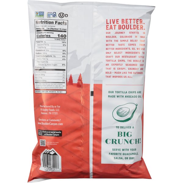 Chips Tortilla au Sel de Mer Boulder Canyon
