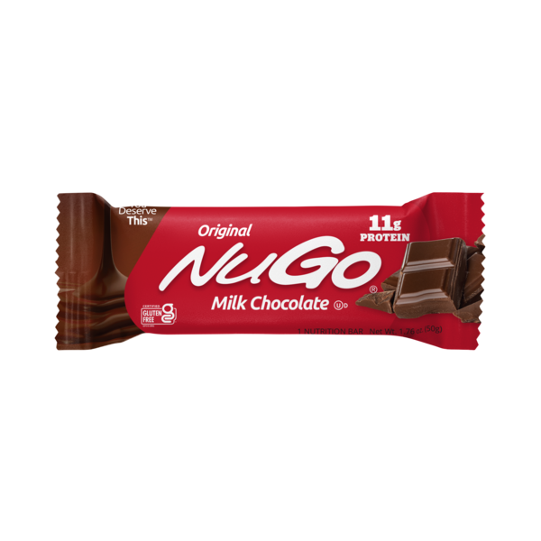 Barra de Proteína NuGo Original de Chocolate con Leche - Sin Gluten