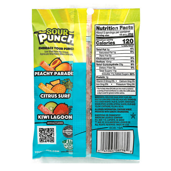 Sour Punch Tropical Blends Caramelos Masticables