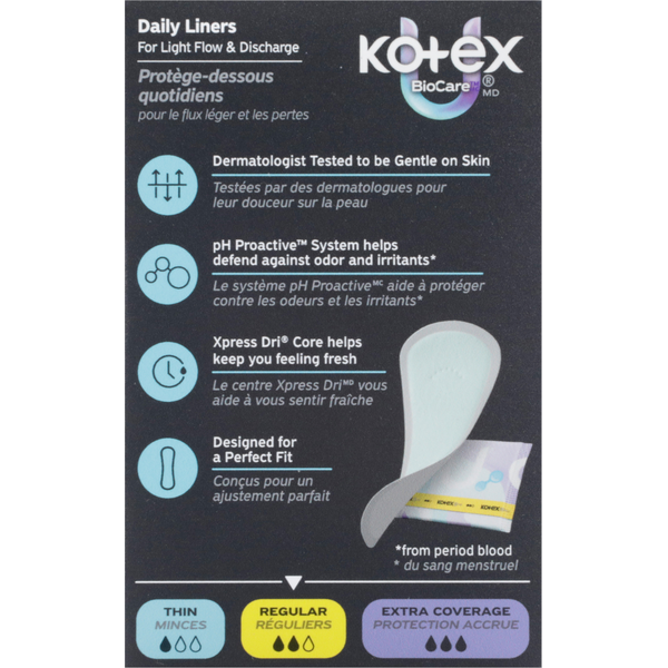 U by Kotex Daily Wrapped Regular Liners