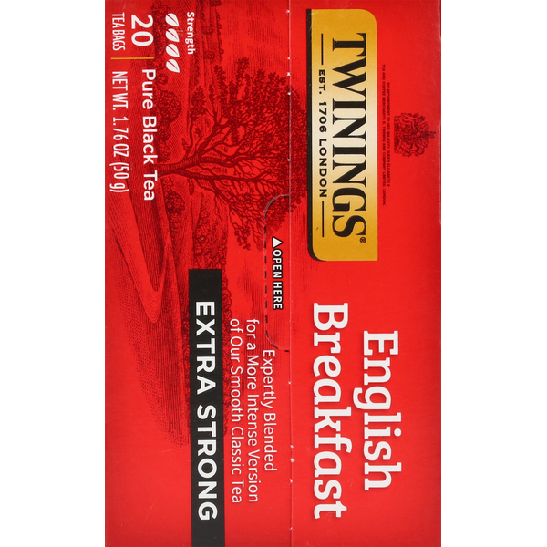 Sachets de thé Twinings English Breakfast Extra Fort