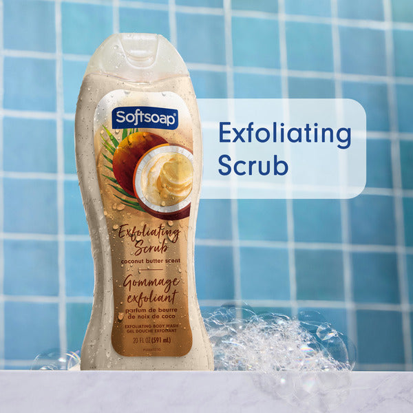 Gommage pour le corps exfoliant Softsoap avec beurre de coco