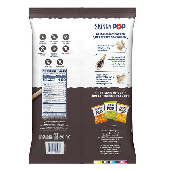 Popcorn SkinnyPop Sel et Poivre