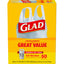 Glad Tall Kitchen Handle-Tie Trash Bags - 13 Gallon, White