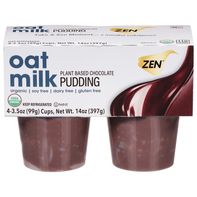 Zen Pudding, Plant Based Chocolate, Oat Milk