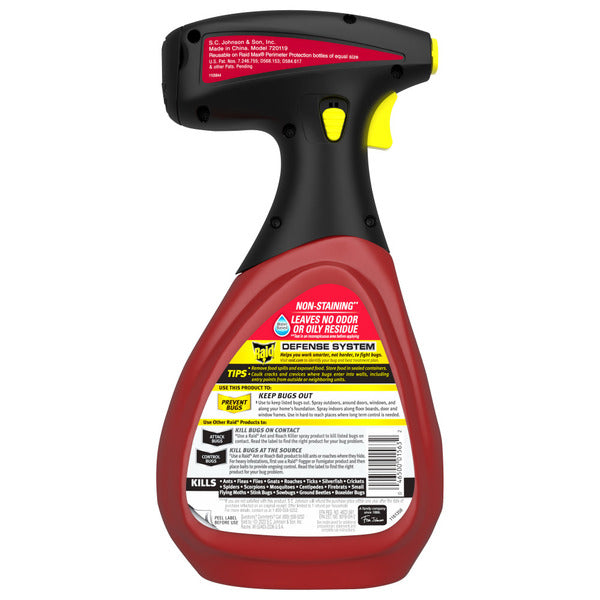 Raid MAX Protección Perimetral Insecticida - Uso en interiores y exteriores