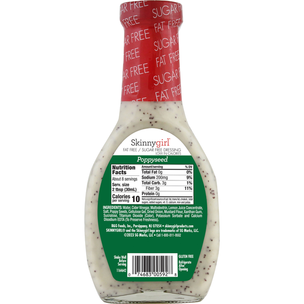 Aderezo para Ensaladas de Semilla de Amapola Skinnygirl, 8 FL OZ