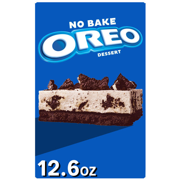 Kit de dessert Jell-O Oreo avec mélange de garniture, mélange de croûte et morceaux de biscuits