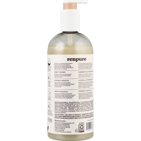 Renpure Coconut & Vitamin E Shampoo for Moisturizing